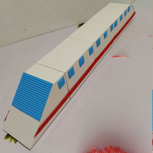 变废为宝 废旧利用 环保手工半成品 纸盒子做高铁火车成品 可定做