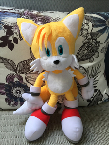正版塔尔斯公仔 世嘉乐园 tails 刺猬索尼克 塔尔寺公仔 毛绒玩具