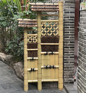 手工竹篱笆日式创意竹围栏户外花园园艺护栏竹制工艺品高品质竹垣