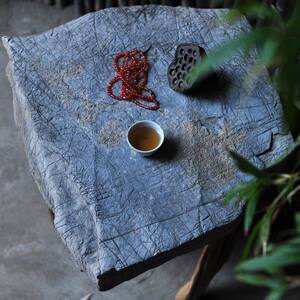 古董老石器老石雕古玩太湖石石板天然青石茶台古韵一流禅意茶几