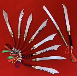 单刀(15-20cm) 明刀 破风刀 环首 龙泉 小型 短刀