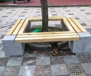 定制大理石户外围树椅公园座椅花坛树围池子坐凳小区庭院装饰排椅