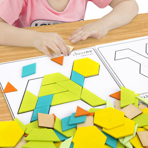 橙爱七巧板智力开发拼图儿童益智思维训练玩具创意女孩男孩3-4