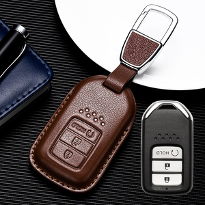 适用2021款本田crv皓影urv冠道真皮车钥匙套包男士扣商务新款