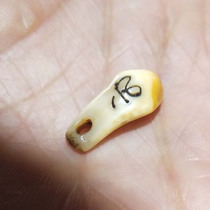藏传佛珠手串老鹿牙卡子带种子字文玩配饰配件diy藏式18.5mm 金刚