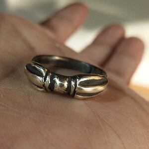 西藏利马铜金刚杵活口戒指文玩配饰藏传降魔杵指环diy藏式手工