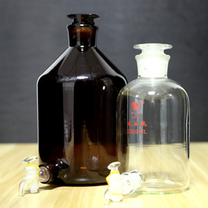 5l5l10l20l棕色蒸馏水瓶下口瓶5-40斤高硼硅玻璃20升
