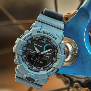 正品卡西欧casio g-shock雾霾蓝 灰蓝 蓝牙渐熄灯手表gba800uc-2a