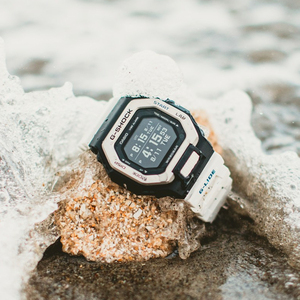 正品卡西欧casio g-shock glide gbx100-7经典小方块黑白男女手表