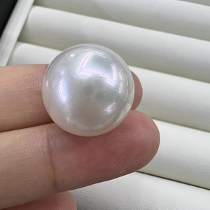 正圆形16-17mm海水南洋澳白珍珠一颗裸散珠diy配件吊坠路路通戒指