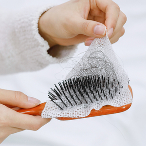 日本进口气垫梳子清洁网卷发梳头发清洁片气囊梳清理器保护纸