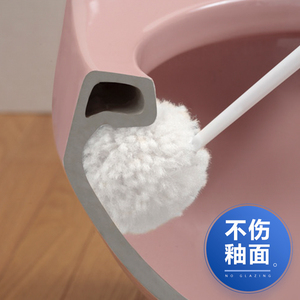 日本进口sanko圆头软毛刷马桶刷卫生间清洁刷厕所长柄洁厕刷子