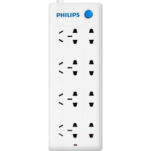 Philips/飞利浦 电源插座接线板插座SPS2820B/93 八位总控1.8米