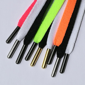 彪马鞋带原装金属头蕾哈娜扁平板鞋女男运动鞋带彩色烤漆金色