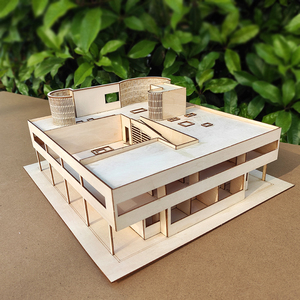大师建筑萨伏伊别墅模型板材材料套装diy手工拼装制作沙盘建筑