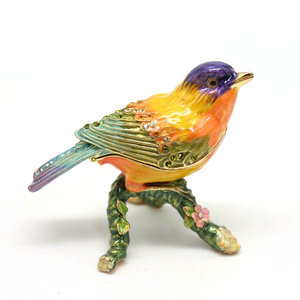 外贸时尚喜鹊小摆件树枝小鸟家居饰品trinket box外贸欧式装饰品