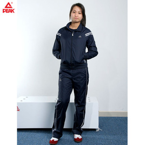 匹克女装 运动服peak正品 基础训练系列梭织长套 套服套装f190022