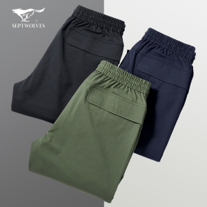 00七匹狼晟哲专卖店天猫七匹狼男士皮带编织松紧帆布针扣弹力潮流