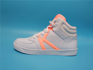 2018款kappa背靠背女子高帮休闲板鞋校园风少女情怀轻便小白鞋