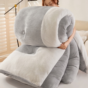 10斤超厚冬季羊羔绒被子冬被棉被芯加厚保暖双人学生宿舍冬天被褥