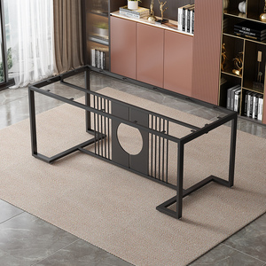 新中式办公茶桌腿桌脚岩板大理石大板支架金属支撑脚架桌子腿包邮