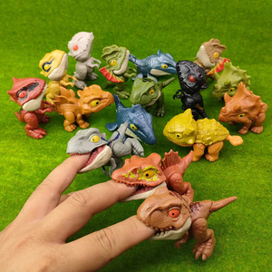 咬手指恐龙玩具霸王沧双冠脊背龙关节可动漫儿童礼物迷你卡通模型