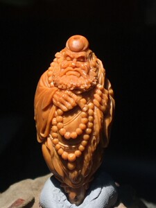 橄榄核雕 渡江达摩御龙草帽 仲荃核雕 苏州纯手工雕刻 南工单子