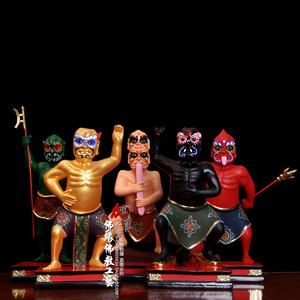 五鬼像 五鬼树脂 佛像神像 工艺品摆件 12英寸