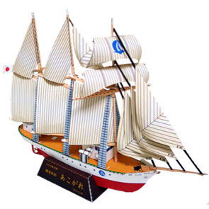 满68包邮非成品3D纸模型手工制作DIY 蒸汽帆船憧憬 纸质说明