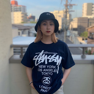 经典stussy world tour斯图西世界巡游短袖t恤男女情侣宽松潮tee