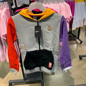 nike耐克大童欧文春节限定己亥百家衣连帽运动休闲外套cd6293-063