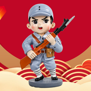 红色文化爱国主题文创系列活动小红军手办家居摆件装饰会议礼品