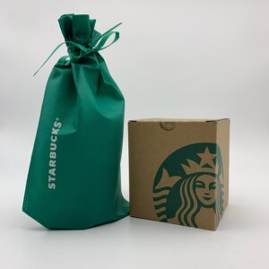 星巴克杯子圣诞节生日礼物礼品包装布袋绿色