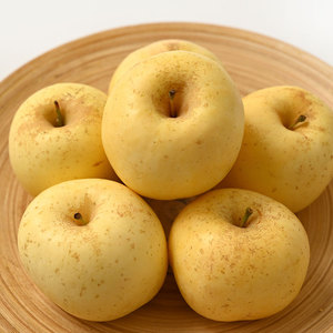 烟台苹果 黄金奶油富士 口感酸甜 汁水足 4.5斤装 单独拍产地直发