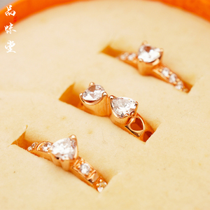 日本小众轻奢foeei foeeie芙丽925纯银组合戒指首饰心形生日礼物