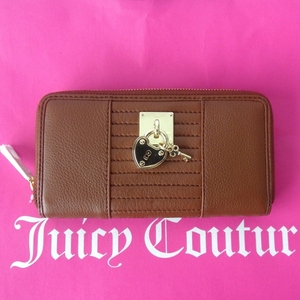 美国专柜正品 Juicy Couture橘滋 真皮锁扣拉链长款钱包 YSRU2656