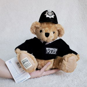 正宗英国泰迪熊 警察熊bobby 中古毛绒玩具 外贸出口尾单 特价