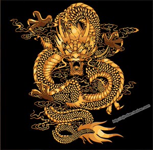 生肖中国龙画芯喷绘写真定制油画布装饰画客厅走廊餐厅背景墙挂图