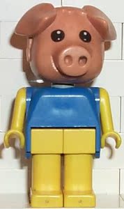 【迷妹】乐高lego 1979年 绝版 人仔 动物乐园 小猪 fab11a