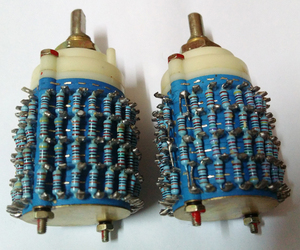 24档铜轴制作分流步进式音量电位器100k音量电位器 功放音量电位