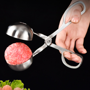 304不锈钢压肉丸子制作器炸鱼丸肉圆神器做小丸子的挖勺工具模具