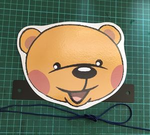 卡通头饰教具道具洪恩幼儿英语小熊头饰