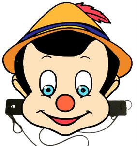 纸片人/卡通面具头饰教具道具/木偶奇遇记-匹诺曹皮诺曹头饰02