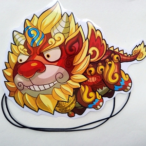 纸片人定制/舞会舞台卡通面具/民俗鬼怪/西游记怪兽年兽头饰002