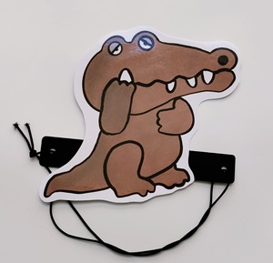 定制/平面防水面具绘本教具道具牙医/鳄鱼怕怕/牙医怕怕鳄鱼头饰