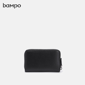 BAMPO半坡头层牛皮卡包男女专柜同款收纳小巧精致质感证件零钱包