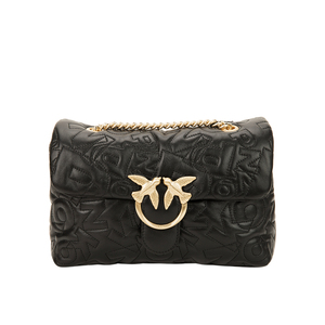 pinko黑色印花包