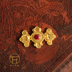 汉服衣服扣汉服子子母扣古法手工錾刻扣子披风扣子明代衣服