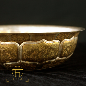 万宝德 唐代复原古代鎏金 金银器摆件 佛教用品 古代结婚礼仪