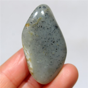 16克新疆和田玉籽料原石青花玉籽玉原籽芝麻点细润独籽天然玉石k